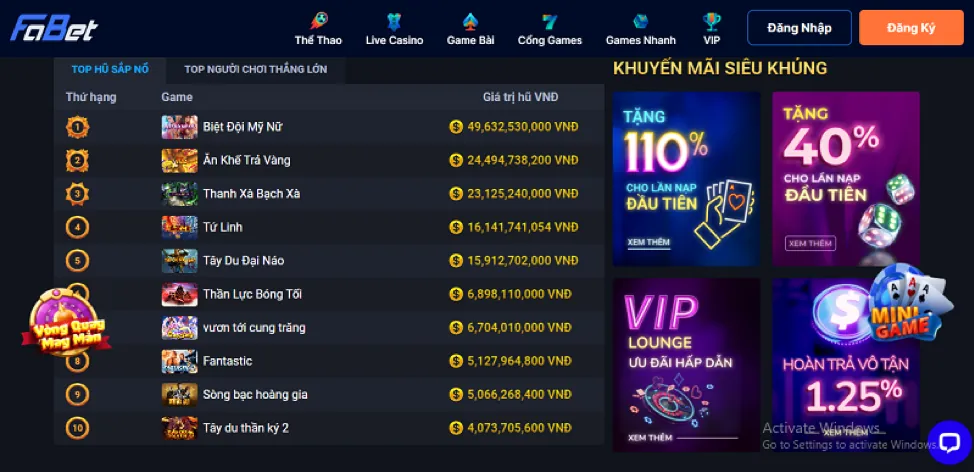 Giao diện đăng ký tài khoản fun97 nhà cái